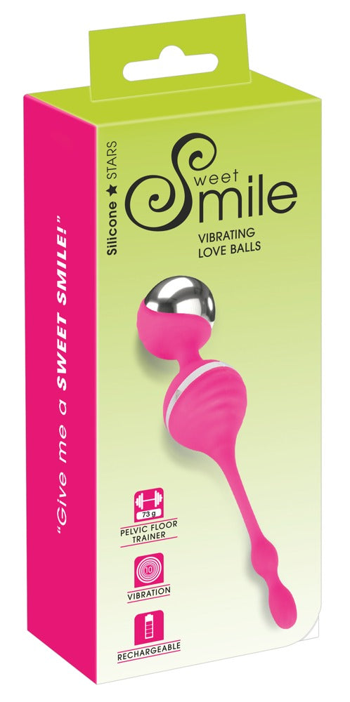 Sweet Smile vibrerende liefdesballen - Roze - Sweet Smile - SKU: 5890390000