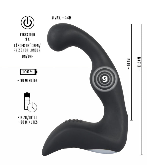 Rebel Prostate vibrator - Zwart - Rebel - SKU: 5900020000