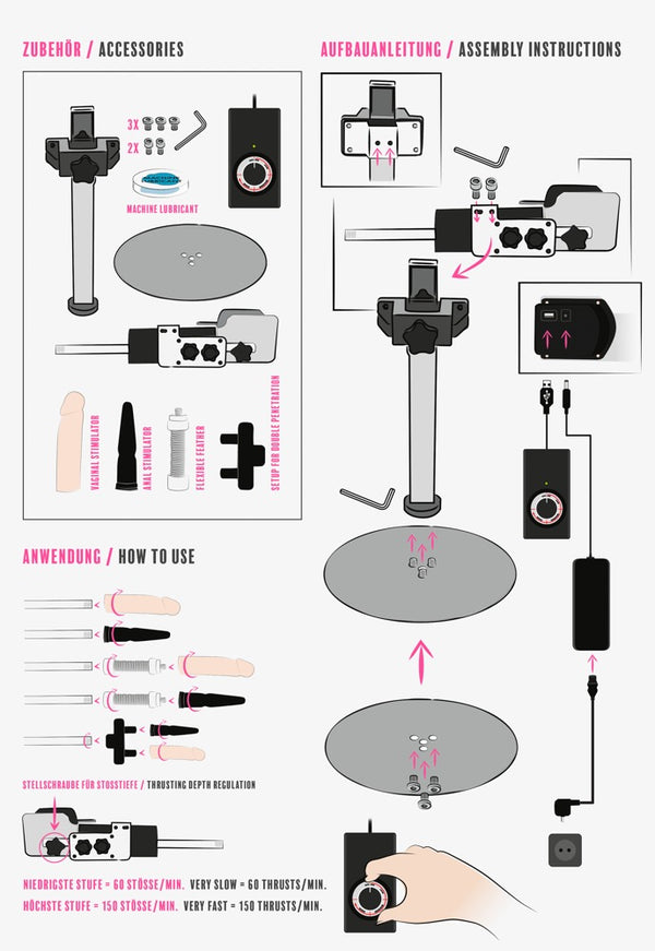 You2Toys Sexmachine handsfree - Zilver - You2Toys - SKU: 5917260000