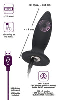 Black Velvets Butt plug - Zwart