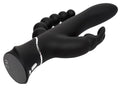 happyrabbit dubbele vibrator drievoudig - Zwart