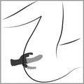 happyrabbit dubbele vibrator drievoudig - Zwart