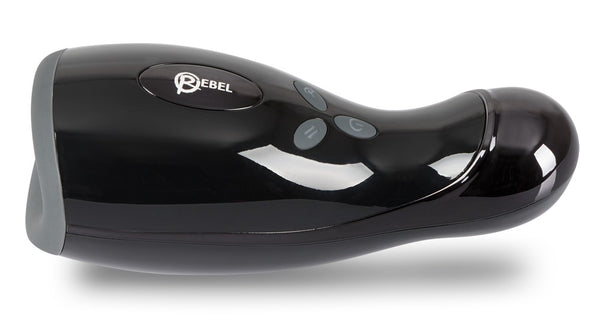 Rebel masturbator met 3 functies - Zwart - Rebel - SKU: 5930870000