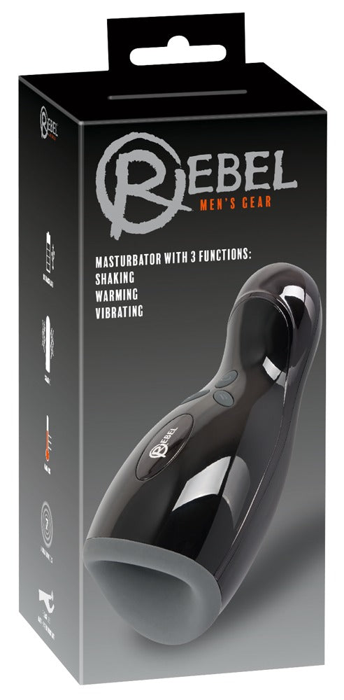 Rebel Masturbator - Zwart - Rebel - SKU: 5930870000