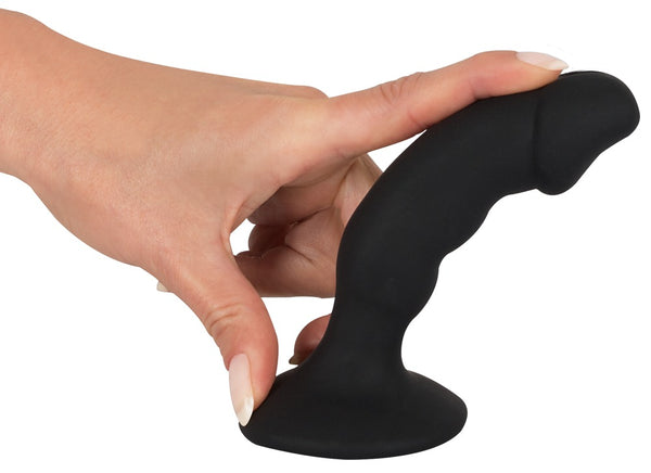 Black Velvets vibrerende P-spot plug - Zwart - Black Velvets - SKU: 5934430000