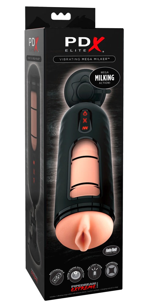 PDX Elite Elite Vibrating Mega Milker - Huidskleur Licht - PDX Elite - SKU: 5937960000