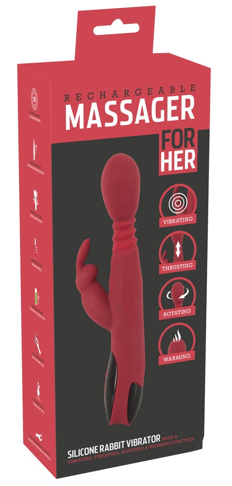 You2Toys Konijn vibrator - Rood - You2Toys - SKU: 5940670000