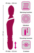 JAVIDA Massagestaaf - Rood