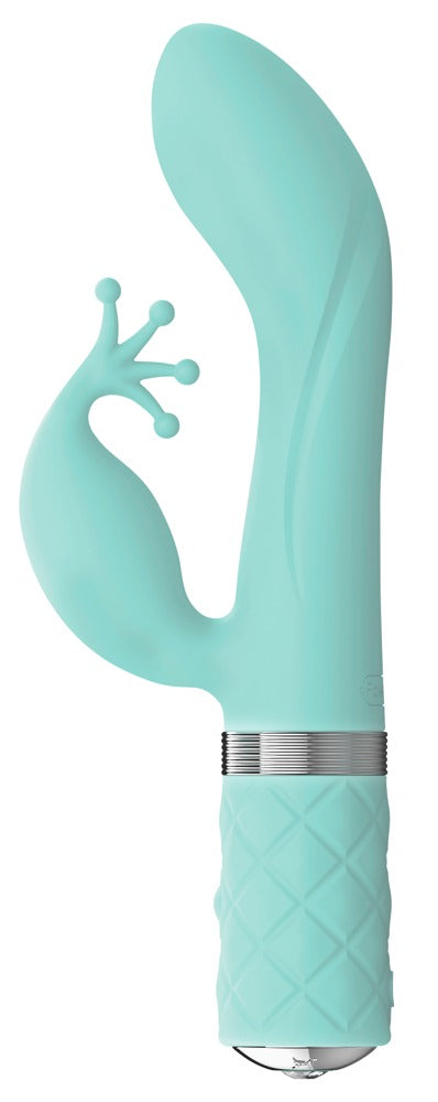 PILLOW TALK Kinky Luxurious dubbele massager - Turquoise - PILLOW TALK - SKU: 5943420000
