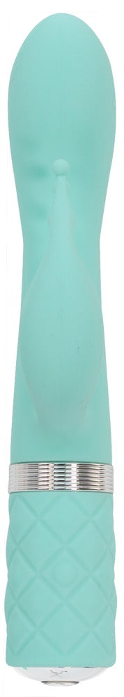 PILLOW TALK Kinky Luxurious dubbele massager - Turquoise - PILLOW TALK - SKU: 5943420000