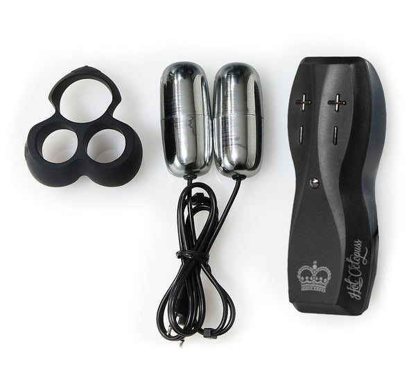 Hot Octopuss Vibro cock ring - Zwart - Hot Octopuss - SKU: 5943770000