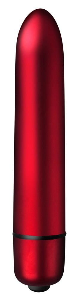 Rocks Off vibro-bullet met fluweelzacht oppervlak - Rood - Rocks Off - SKU: 5945040000