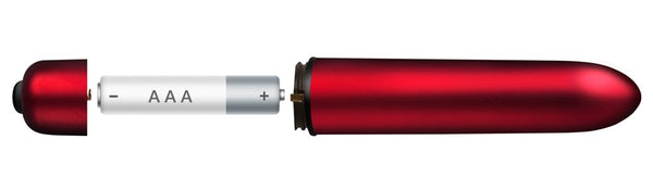Rocks Off vibro-bullet met fluweelzacht oppervlak - Rood - Rocks Off - SKU: 5945040000