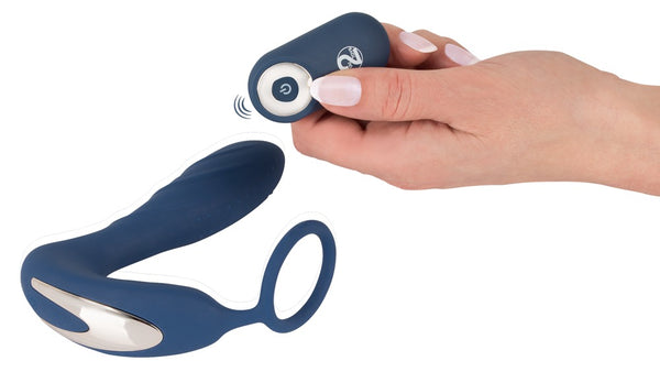You2Toys vibrerende prostaatplug met cockring - Blauw - You2Toys - SKU: 5948810000