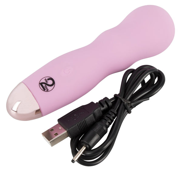 Cuties mini vibrator met holle inkepingen - Paars - Cuties - SKU: 5953300000