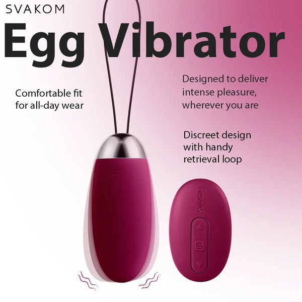 SVAKOM Intelligente vibro-bullet met remote - Roze - SVAKOM - SKU: 5956160000