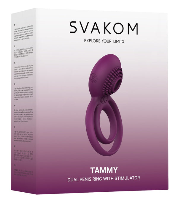 SVAKOM Tammy vibrerende cockring - Paars - SVAKOM - SKU: 5958100000