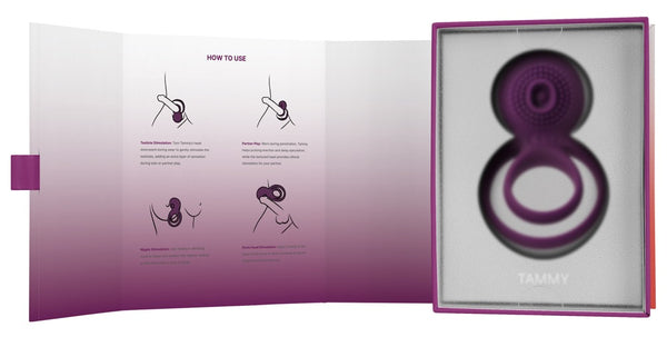 SVAKOM Tammy vibrerende cockring - Paars - SVAKOM - SKU: 5958100000