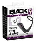 Black Velvets Trilring & plug - Zwart