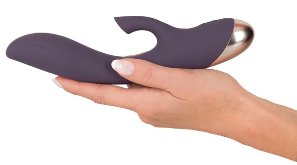 JAVIDA zuigende vibrator met clitoriszuignap - Paars - JAVIDA - SKU: 5970740000
