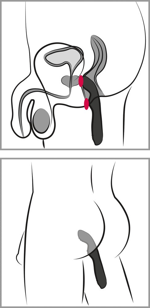Rebel P-spot vibrator - Zwart - Rebel - SKU: 5973840000