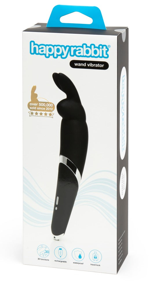 happyrabbit Toverstok met konijnenoren - Zwart - happyrabbit - SKU: 5975460000