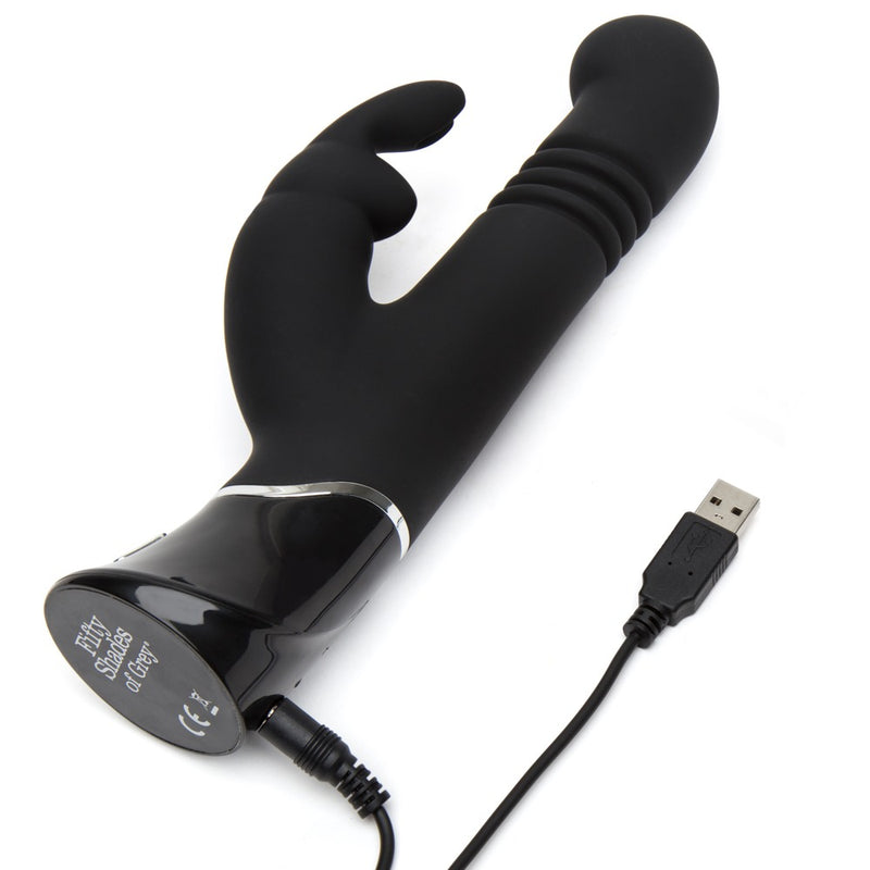 Fifty Shades of Grey konijntje met G-spot & oren - Zwart