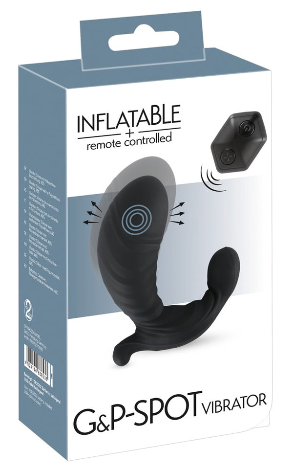 Inflatable + RC Vibrator - Zwart - Inflatable + RC - SKU: 5979290000