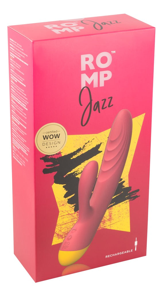 ROMP Jazz vibrator met zachte groeven - Rood - ROMP - SKU: 5980890000