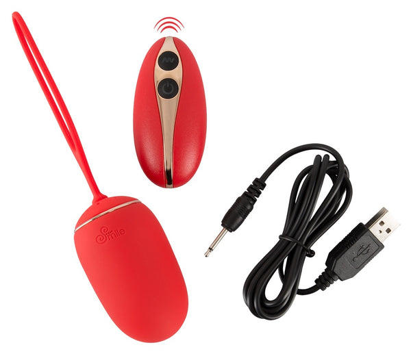 Sweet Smile afstandsbediening vibro-bal - Rood - Sweet Smile - SKU: 5985340000