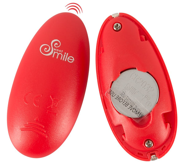 Sweet Smile afstandsbediening vibro-bal - Rood - Sweet Smile - SKU: 5985340000