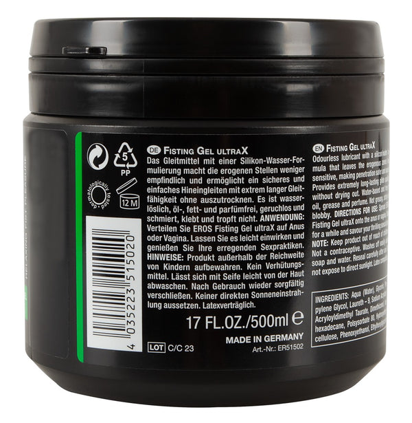 Fisting Gel UltraX 200ml - Eros - SKU: 6135760000