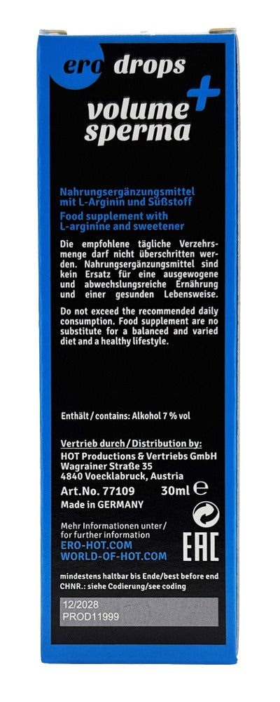 HOT Volume+ sperma - Transparant - HOT - SKU: 6155010000
