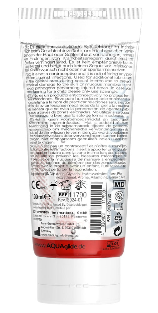 Joydivision Präparate AQUAglide Aardbei lube - Joydivision Präparate - SKU: 6171990000