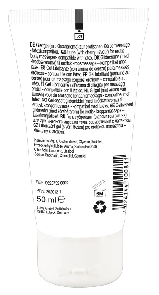 Lick it! massagegel met kersensmaak - Lick it! - SKU: 6257520000