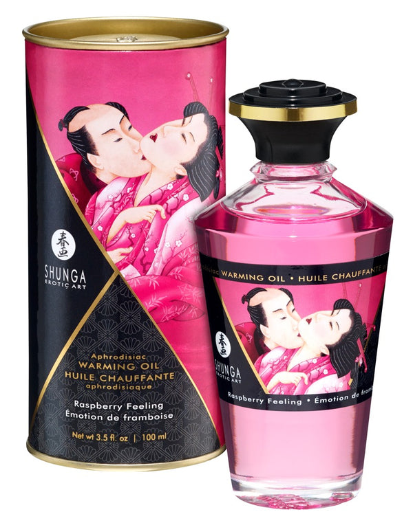 Shunga Warming olie met frambozenaroma - Shunga - SKU: 6274530000