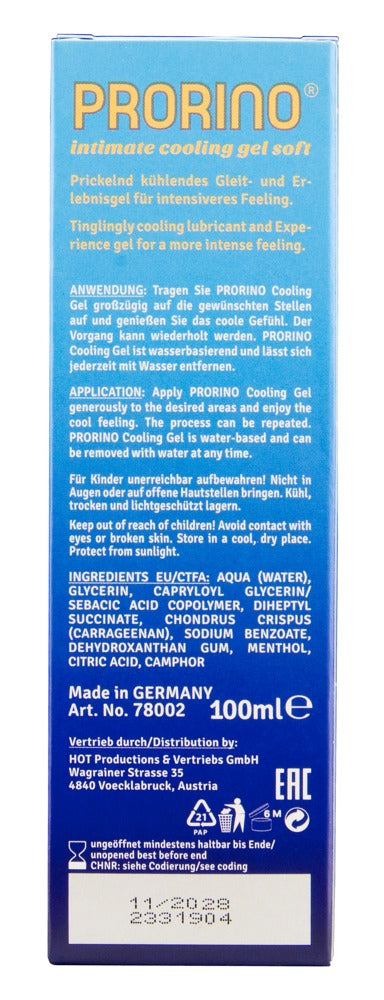 PRORINO Cooling gel - Transparant - PRORINO - SKU: 6309690000