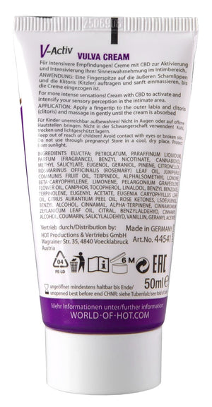 HOT Vulva crème met CBD - Sensatieverhogend