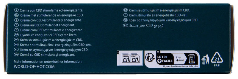 HOT Masturbatiecrème met CBD - Transparant