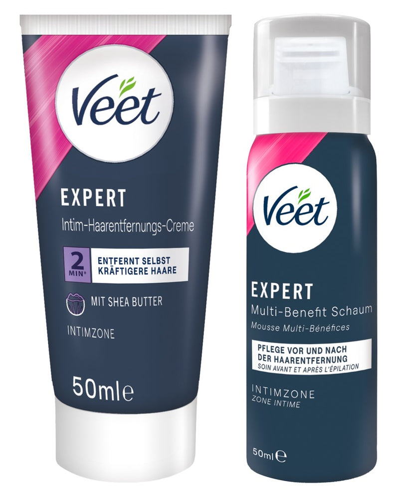 Veet Intieme ontharingsset met crème - Zwart