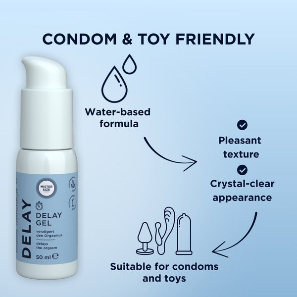 Mister Size vertragingsgel met kruidnagelolie - Transparant - Mister Size - SKU: 6315150000