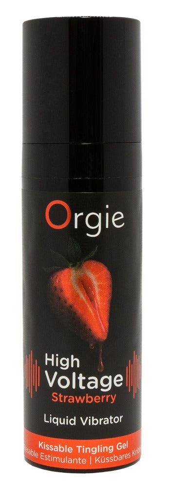 Orgie High Voltage Strawberry vibrator - Transparant - Orgie - SKU: 6315310000