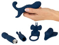 Magic Shiver bullet set met 5 bijlagen - Blauw