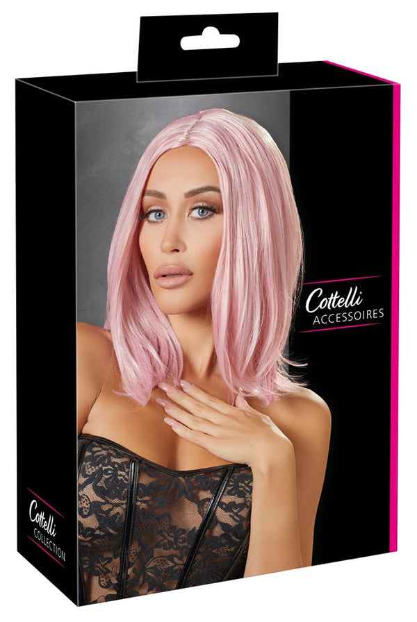 Cottelli ACCESSOIRES pruik verstelbaar - Roze - Cottelli ACCESSOIRES - SKU: 7001930000