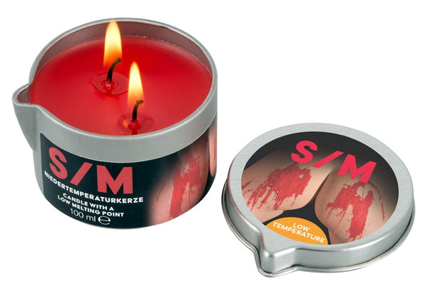 S/M kaars met 2 lonten - Rood - IntimateRed - SKU: 7004280000