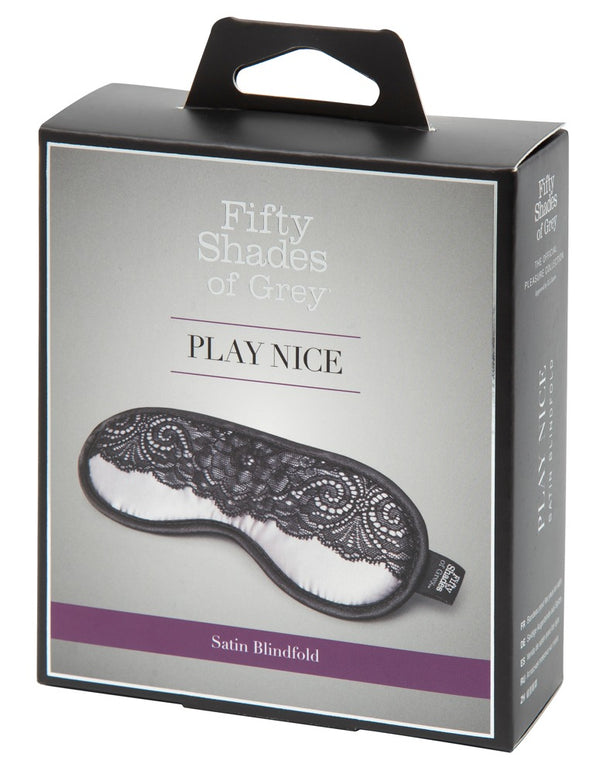 Fifty Shades of Grey satijn blinddoek - Zilver - Fifty Shades of Grey - SKU: 7012030000
