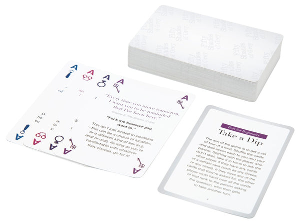 Fifty Shades of Grey dirty talk inspiratiekaarten - Wit - Fifty Shades of Grey - SKU: 7012200000