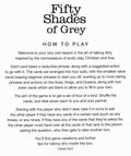 Fifty Shades of Grey Inspiratiekaarten - Wit