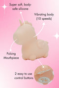 Unihorn Heart Throb vibrator - Roze