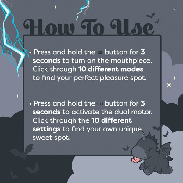 Unihorn Wild Spirit vibrator - Zwart - Unihorn - SKU: 7013000000